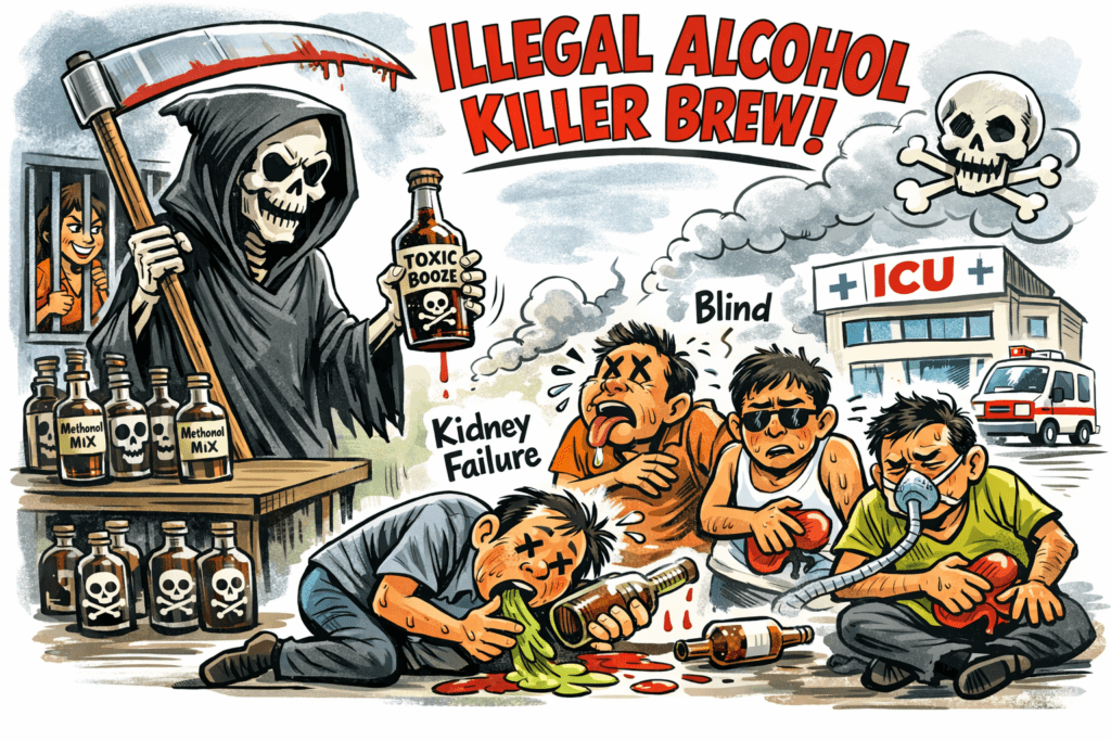 විෂ සහිත මැත්පැන් පානය කිරීම නිසා මෑත කාලයේ 20ක් මැරිලා…