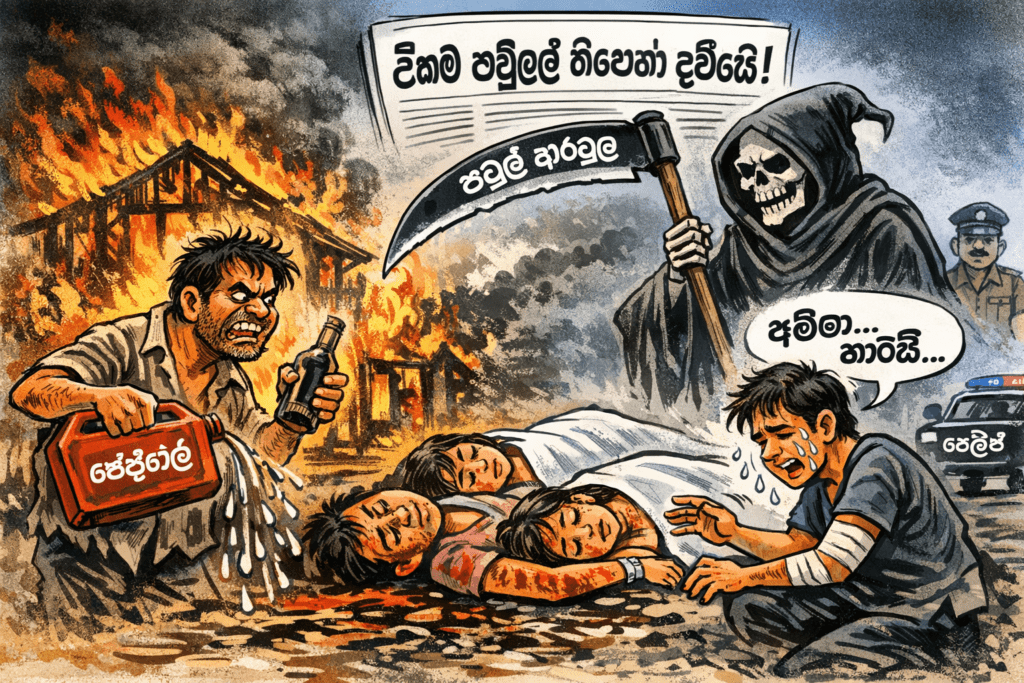 ගලෙන්බිදුණුවැව ඛේදවාඡකය : එකම පවුලේ තිදෙනෙකු ජීවිතක්ෂයට!