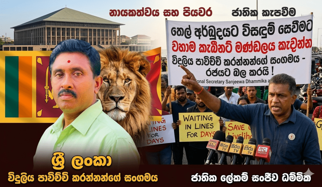 තෙල් අර්බුදයට විසඳුම් සෙවීමට වහාම කැබිනට් මණ්ඩලය කැඳවන්න – විදුලිය පාවිච්චි කරන්නන්ගේ සංගමය රජයට බල කරයි!