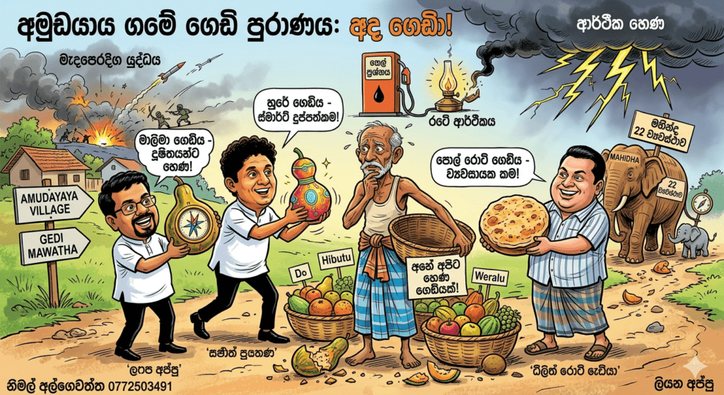 ලප අප්පුගේ මාලිමා ගෙඩිය සහ සජිත් පුතාණෝගේ හුරේ ගෙඩිය!
