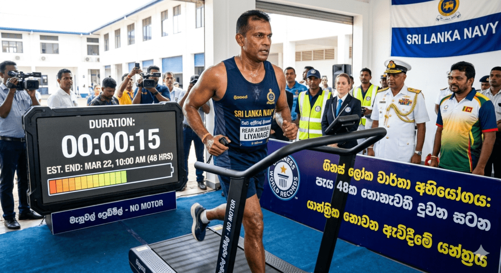 ලෝකය දිනන්නට ‘යකඩ මිනිසෙකුගේ’ මහා පියවර: පැය 48ක ගිනස් සටන කොළඹින් ඇරඹේ!