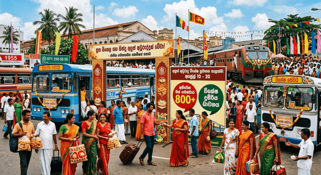 අලුත් අවුරුද්දට විශේෂ ප්රවාහන සැළැස්මක්: ලක්ෂ 15කට පහසුකම් සලසයි