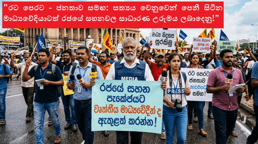 රජයේ සහන පැකේජයට වෘත්තීය මාධ්යවේදීන් ද ඇතුළත් කරන්න !