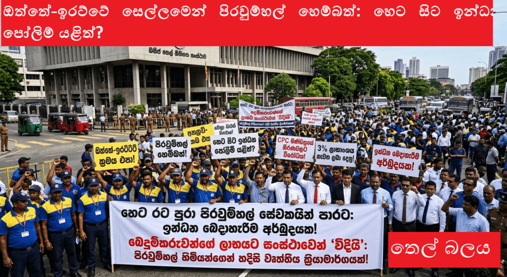 හෙට රට පුරා පිරවුම්හල් සේවකයින් පාරට: ඉන්ධන බෙදාහැරීම අර්බුදයක!