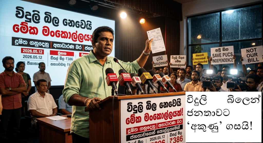 විදුලි බිල නෙවෙයි මේක මංකොල්ලයක්!