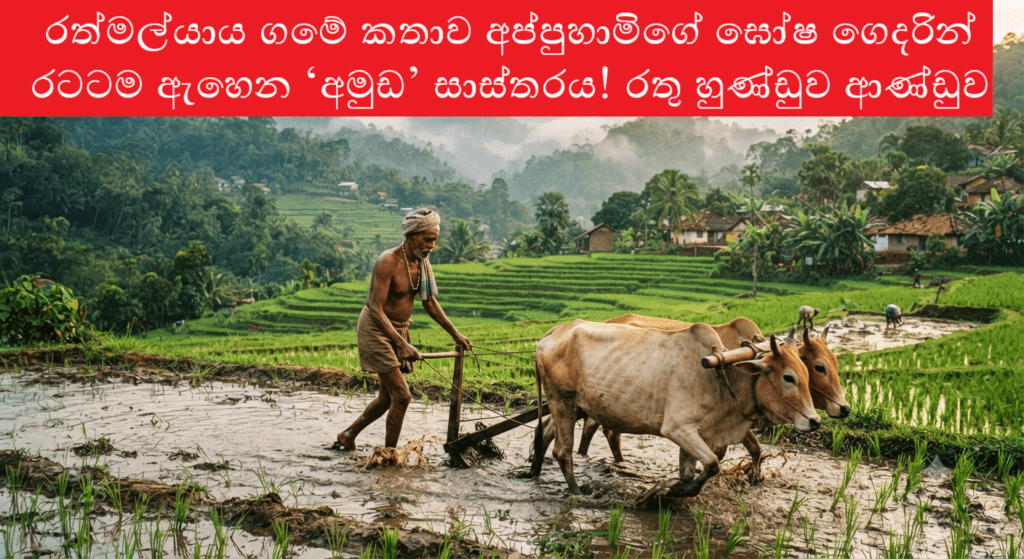රත්මල්යාය ගමේ කතාව අප්පුහාමිගේ ඝෝෂ ගෙදරින් රටටම ඇහෙන ‘අමුඩ’ සාස්තරය!