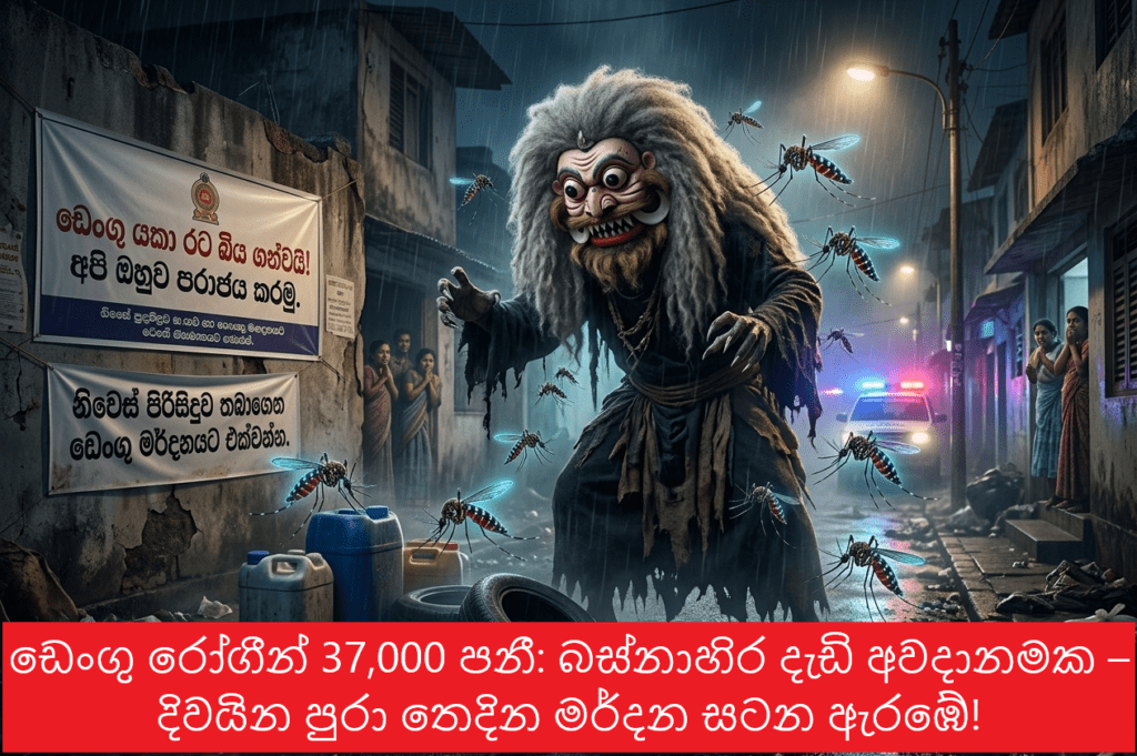ඩෙංගු රෝගීන් 37,000 පනී: බස්නාහිර දැඩි අවදානමක – දිවයින පුරා තෙදින මර්දන සටන ඇරඹේ!