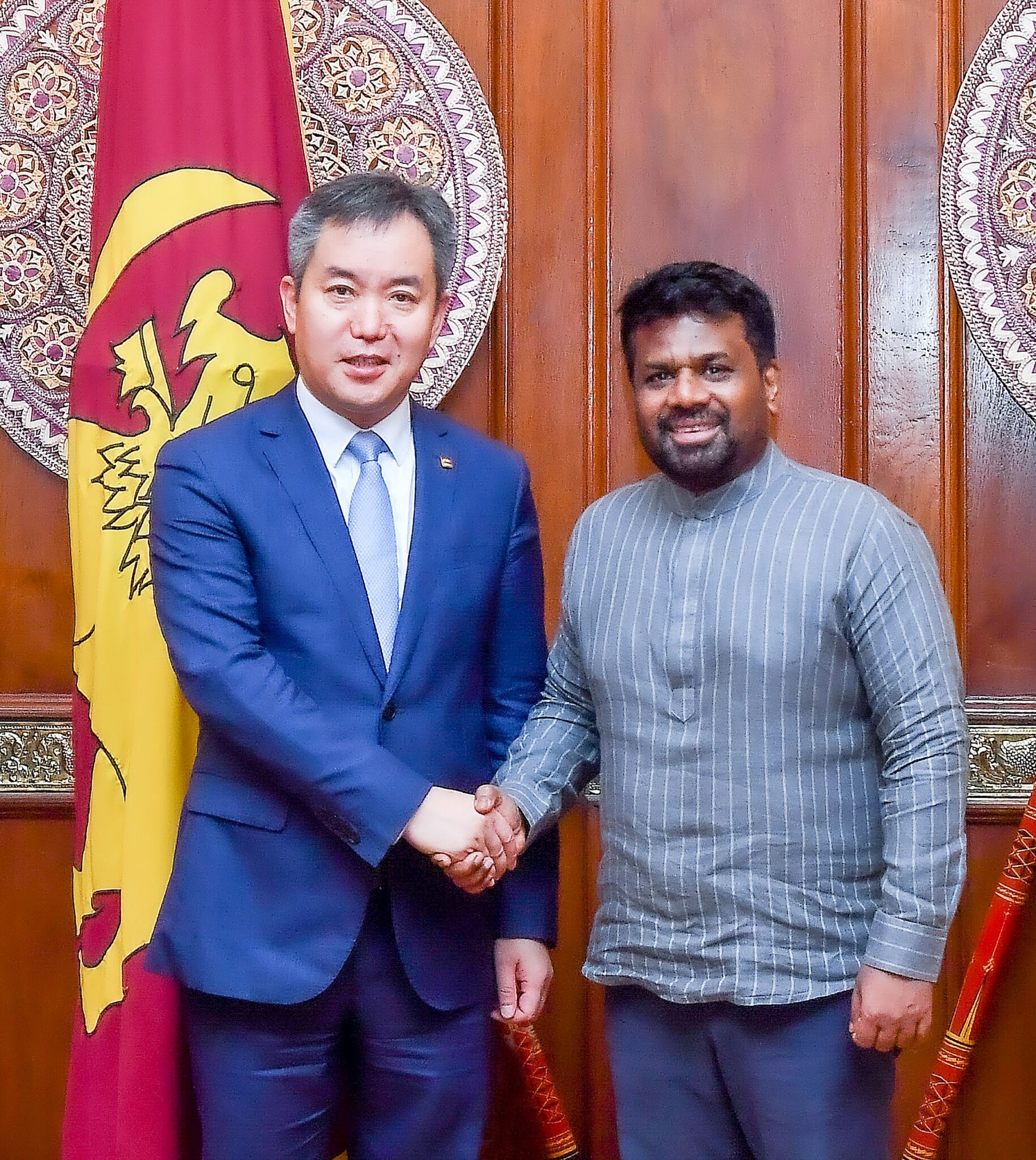 ජනපති සහ චයිනා හාබර් ඉංජිනේරු සමාගමේ (CHEC) සභාපති
