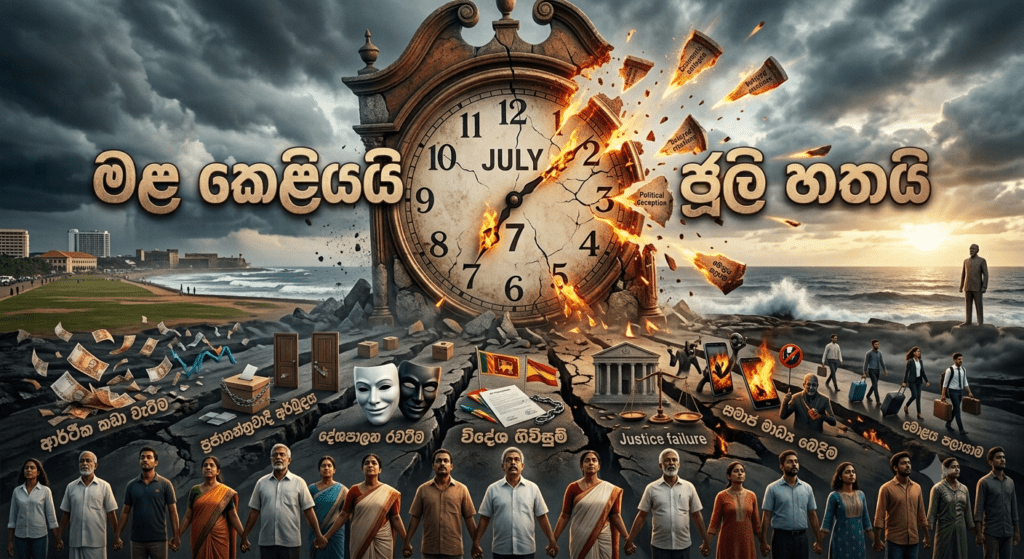 මල කෙළියයි ජූලි හතයි’ මේ මොකක්ද මේ?