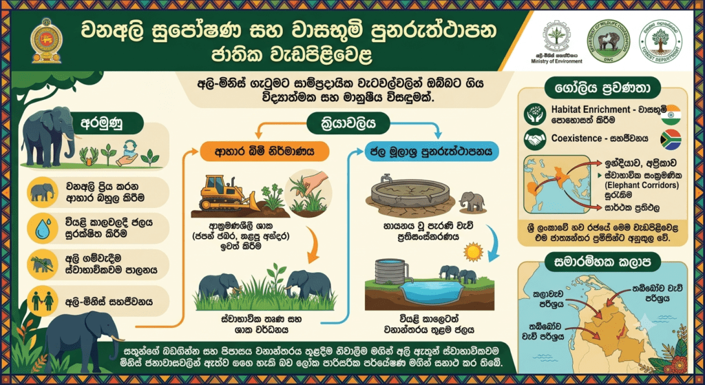වනඅලි ගම්වැදීම නැවැත්වීමට “වනඅලි සුපෝෂණ මෙහෙයුම” ඇරඹෙයි!