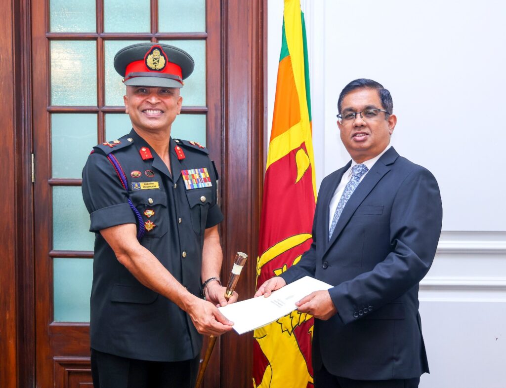 නව යුද හමුදාපති ලෙස ලුතිනන් ජෙනරාල් කේ.වී.එන්.පී. ප්රේමරත්න