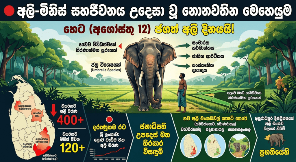 වසරකට අලි 400ක් බිලි: අලි මංකඩ 3ක් ගැසට් කෙරේ!