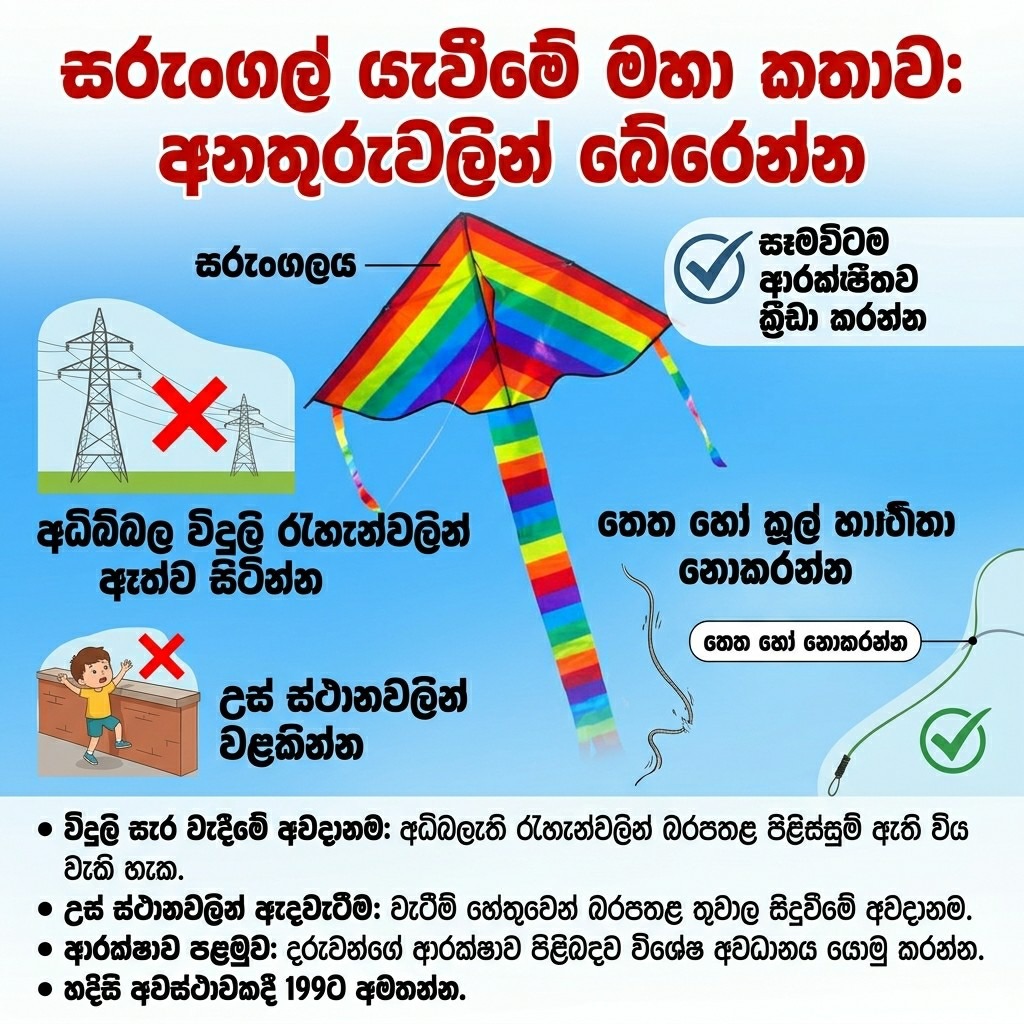 සරුංගල් යවන දරුවන්ගේ අත්-පා අහිමිවන සහ ජීවිත බිලිගන්නා බිහිසුණු අනතුරු! – රිජ්වේ ආර්යා ළමා රෝහලෙන් දැඩි අවධානමක්