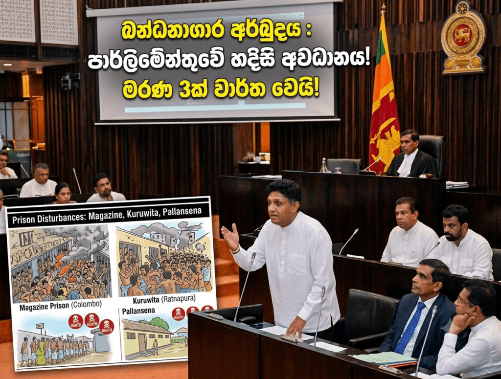 BREAKING NEWS: බන්ධනාගාර තුළ උණුසුම් තත්ත්වයක්! අද පාර්ලිමේන්තුව