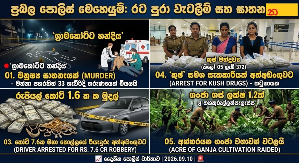 රට වටා කතා කරන පොලිස් පුවත්