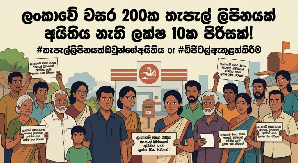 ලංකාවේ වසර 200ක තැපැල් ලිපිනයක් අයිතිය නැති ලක්ෂ 10ක පිරිසක්!