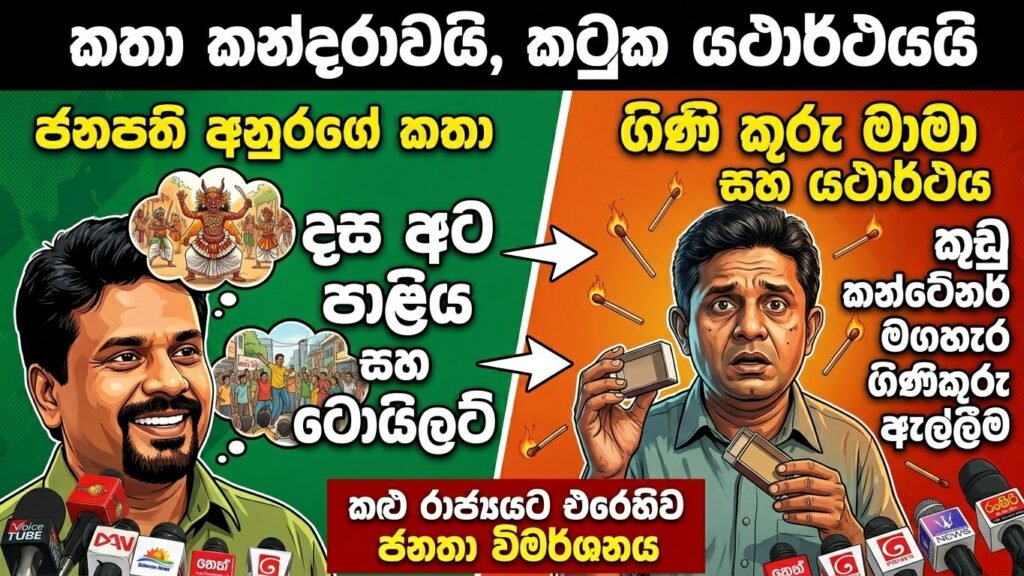 අනුර ජනපති හා ගිණි කූරු මාමා සහ දහඅට පාළිය කතාව මෙන්න