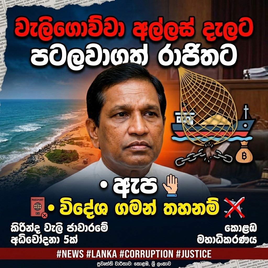 කිරින්ද වැලි ජාවාරමේ අධිචෝදනා භාරදෙයි!