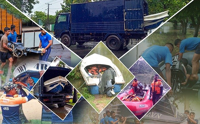 අයහපත් කාලගුණය හමුවේ පීඩාවට පත්වන ජනතාව වෙත සහන සැලසීම සඳහා නාවික හමුදාව සීරුවෙන්