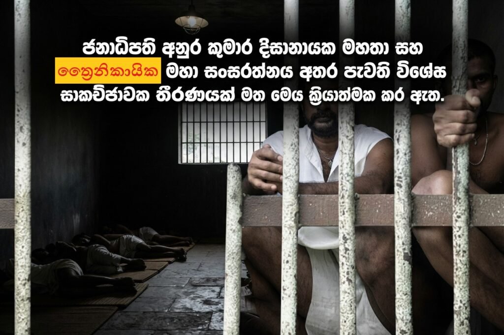 බන්ධනාගාර ආඥා පනත යටතේ සාදන ලද නීති රෙගුලාසි සහ නිත්ය නියෝග යාවත්කාලීන කිරීමට විශේෂ කමිටුවක්