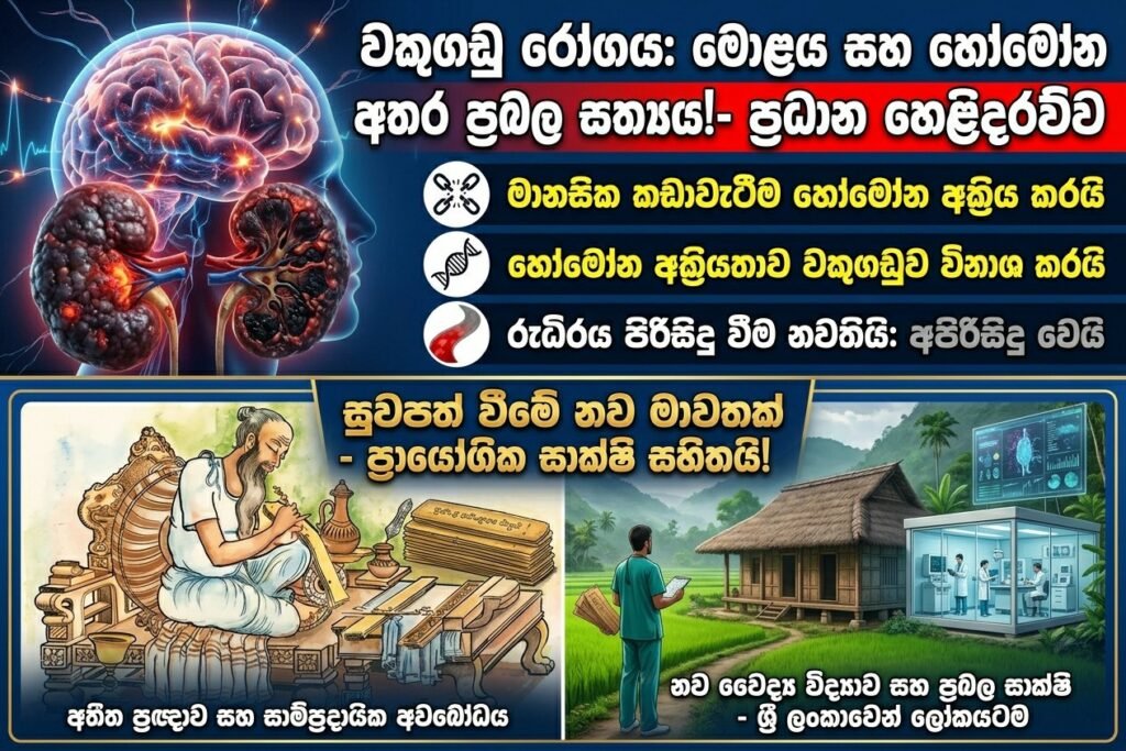 වකුගඩු බද්ධ නැතිව නිට්ටාවට සුව කරන නව ක්රමයක්!
