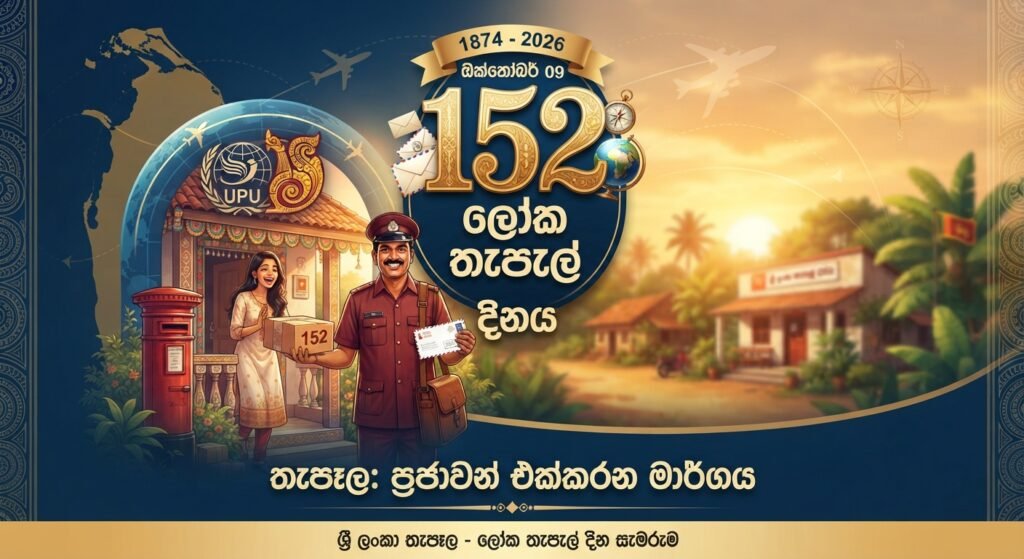 152 වැනි ලෝක තැපැල් දින සැමරුම…